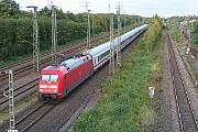 2024-10-04-003 Dortmund Marten Süd 101 056 mit IC-Leerpark zum Betriebswerk.