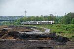 2025-04-18-018 Dortmund Hafen 462 077 als RE 1, ICE-Werk-Baustelle am Hafen.