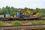 2025-09-08-010 Dortmund Somborn Die Bauarbeiten an der Strecke Dortmund-Bochum beginnen, 277 404 wartet mit einem Bauzug,