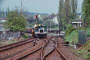 1990-x005152 Hemer In Hemer und Iserlohn wird weiter an der Strecke abgerissen, 332 125 ist wieder dabei.