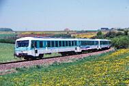 1990-x005171 Brilon Sonderfahrt mit 628 330 und 628 349 durchs Sauerland.