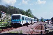 1990-x005184 Hallenberg Sonderfahrt mit 628 330 und 628 349 durchs Sauerland.