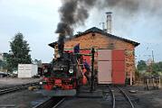2009-102068 Radebeul 99 564 wird vorbereitet und fährt dann nach Moritzburg.