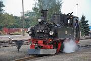 2009-102081 Radebeul 99 564 wird vorbereitet und fährt dann nach Moritzburg.