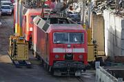 2018-04-07-671 Leverkusen Opladen Beim Bender in Leverkusen: 120 135, 120 156, 143 343, 143 557 und 143 863 warten auf ihr Ende.