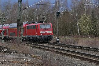 2019-03-17-007 Wetter Oberwengern Umleiter in Oberwengern: 111 115 mit RE 4