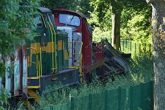 2019-07-23-028 Dortmund Hafen DE 24 und DE 804 sind frontal zusammen gestoßen.