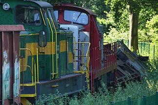 2019-07-23-029 Dortmund Hafen DE 24 und DE 804 sind frontal zusammen gestoßen.