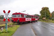 2021-10-17-072 Süderbrarup 798 308 und 798 309 der Angelner Dampfeisenbahn auf Sonderfahrt.