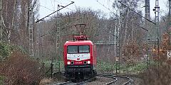 2022-02-20-008 Herne Süd 112 024 mit Ersatzzug auf der Glückauf-Bahn