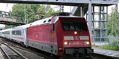 2022-08-20-039 Dortmund Scharnhorst 101 097 mit IC auf dem Weg in die Abstellung in Scharnhorst