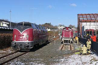 2025-02-01-014 Winterberg Sonderfahrt mit den Hammer Eisenbahnfreunden nach Winterberg. V200 033 und 212 079.