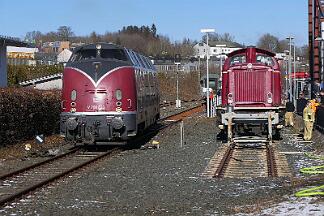 2025-02-01-018 Winterberg Sonderfahrt mit den Hammer Eisenbahnfreunden nach Winterberg. V200 033 und 212 079.