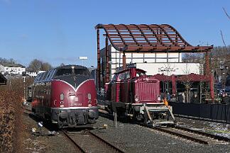 2025-02-01-021 Winterberg Sonderfahrt mit den Hammer Eisenbahnfreunden nach Winterberg. V200 033 und 212 079.
