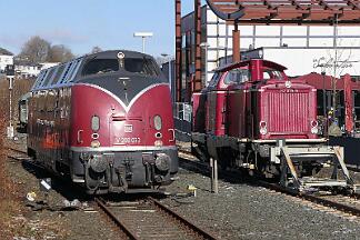 2025-02-01-022 Winterberg Sonderfahrt mit den Hammer Eisenbahnfreunden nach Winterberg. V200 033 und 212 079.