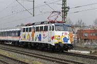 2025-02-11-004 Dortmund Hafen 110 469 mit TRI-Ersatzzug als RE 11