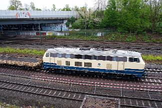 2025-04-18-005 Dortmund Marten Süd 218 466 im Bauzugdienst.