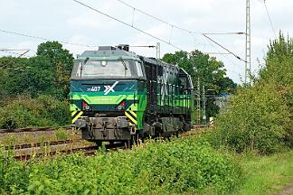 2025-09-08-018 Dortmund Somborn Aixrail 272 407 Lz nach Dortmund.