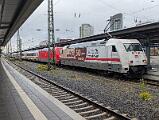 101 066 - 2025-10-21-002 Dortmund Hbf 101 110 und 101 066 mit IC 2013 nach Oberstdorf. 101 066 hat vor ein paarr Wochen ihre Werbung verloren.