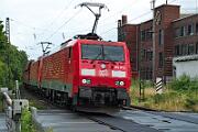 189 823 - 2025-07-14-081 Bonn Mehlem 189 823 und eine unbekannte 189 haben stundenlang in Remagen gewartet.