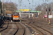 218 402 - 2025-03-08-007 Dortmund Mengede Sonderzug mit 218 137 nach Winterberg.