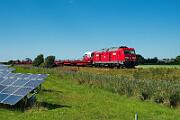 245 027 - 2025-08-18-141 Niebüll Südergotteskogweg 245 027 mit Autozug nach Niebüll.