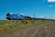 247 908 - 2025-08-18-059 Emmelsbüll Lehnshallig 247 908 mit Autozug nach Westerland.