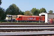 2024-08-31-004 Warstein WLE 23 und 21 transportieren heute den Bierzug von Warstein nach Lippstadt, und den Gegenzug zurück nach Warstein. Gegen 14:00 Uhr werden die Loks zur Brauerei...