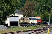 2024-08-31-014 Warstein WLE 23 und 21 transportieren heute den Bierzug von Warstein nach Lippstadt, und den Gegenzug zurück nach Warstein. Gegen 14:00 Uhr werden die Loks zur Brauerei...